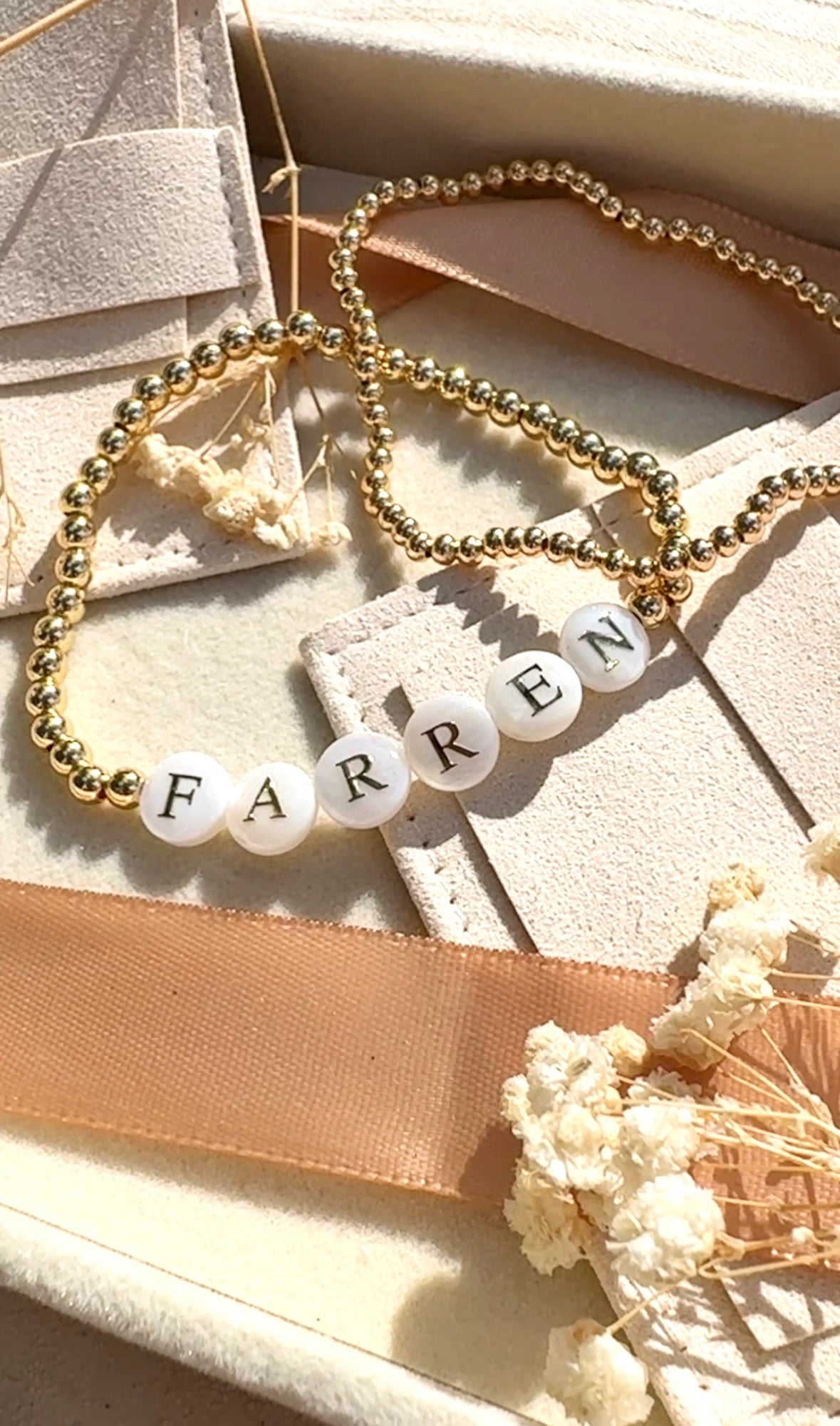 Personalised Name Bead Bracelet
