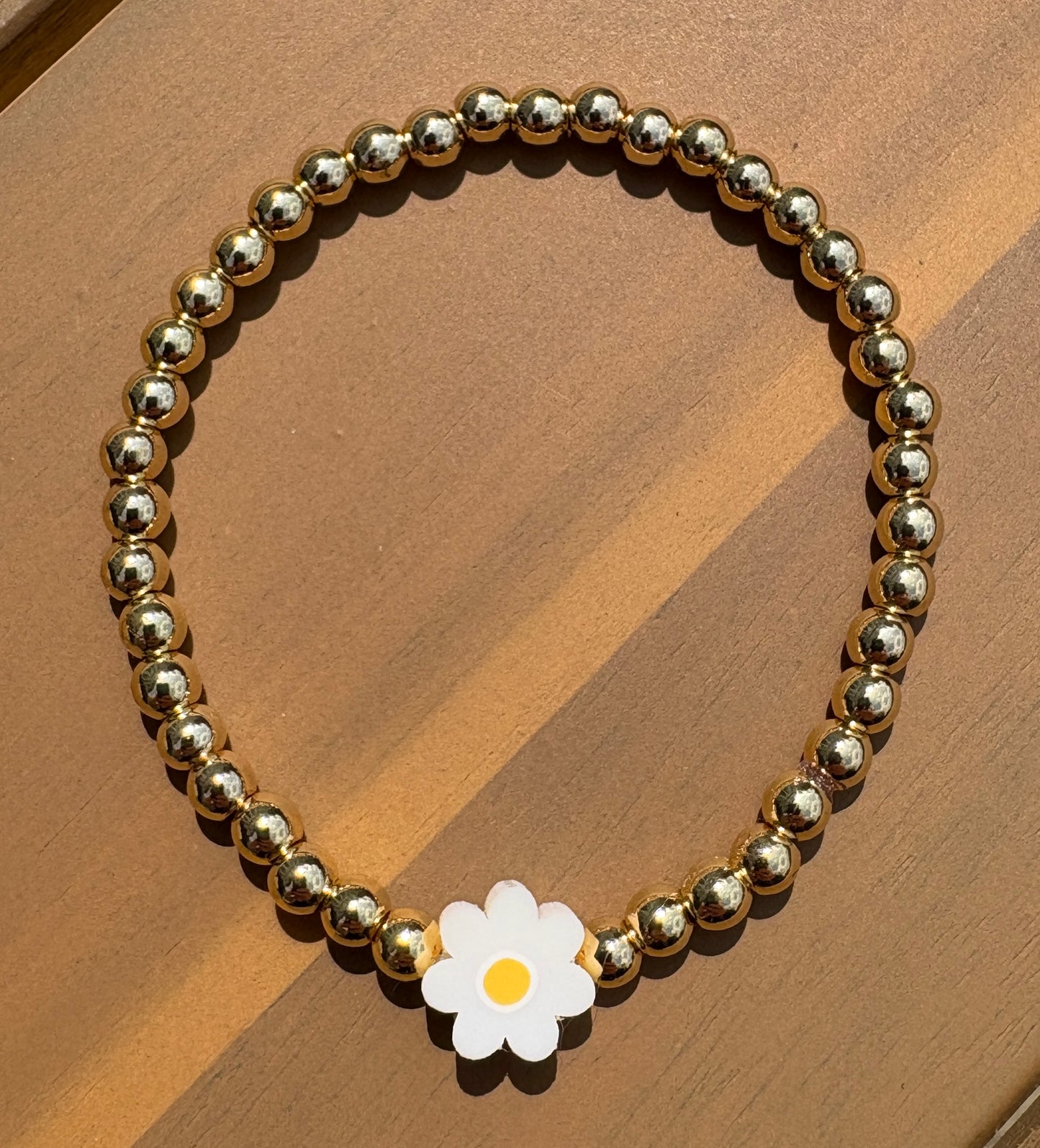 Daisy Pop 14K Gold Plated Beaded Bracelet