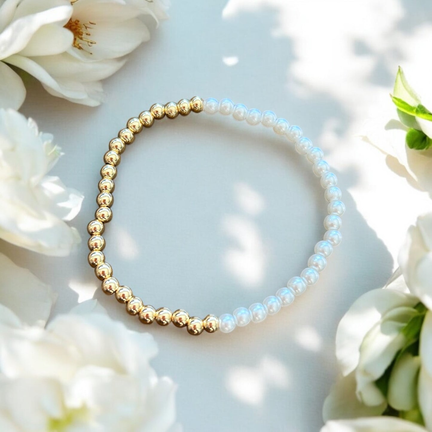 Gold & Pearl Bracelet