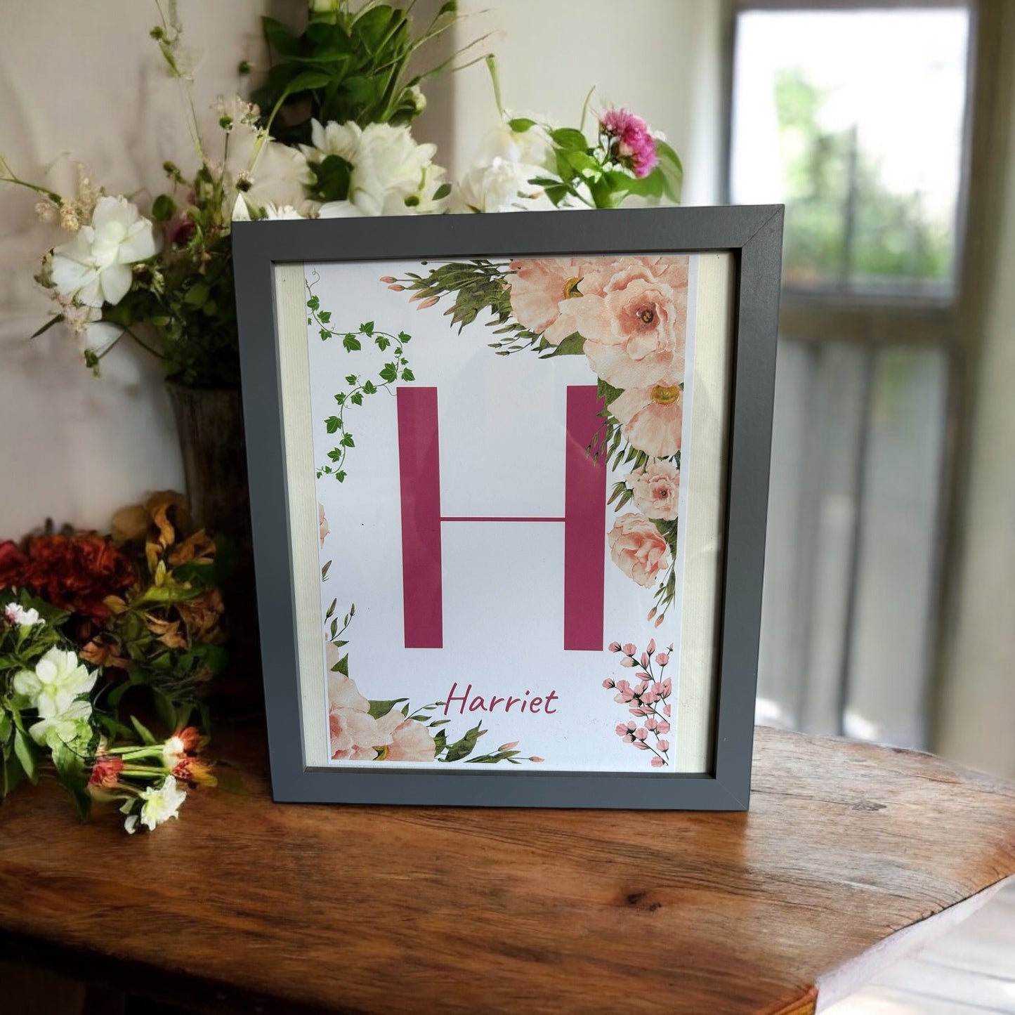 H Floral print