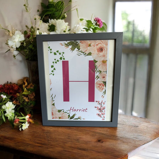 H Floral print