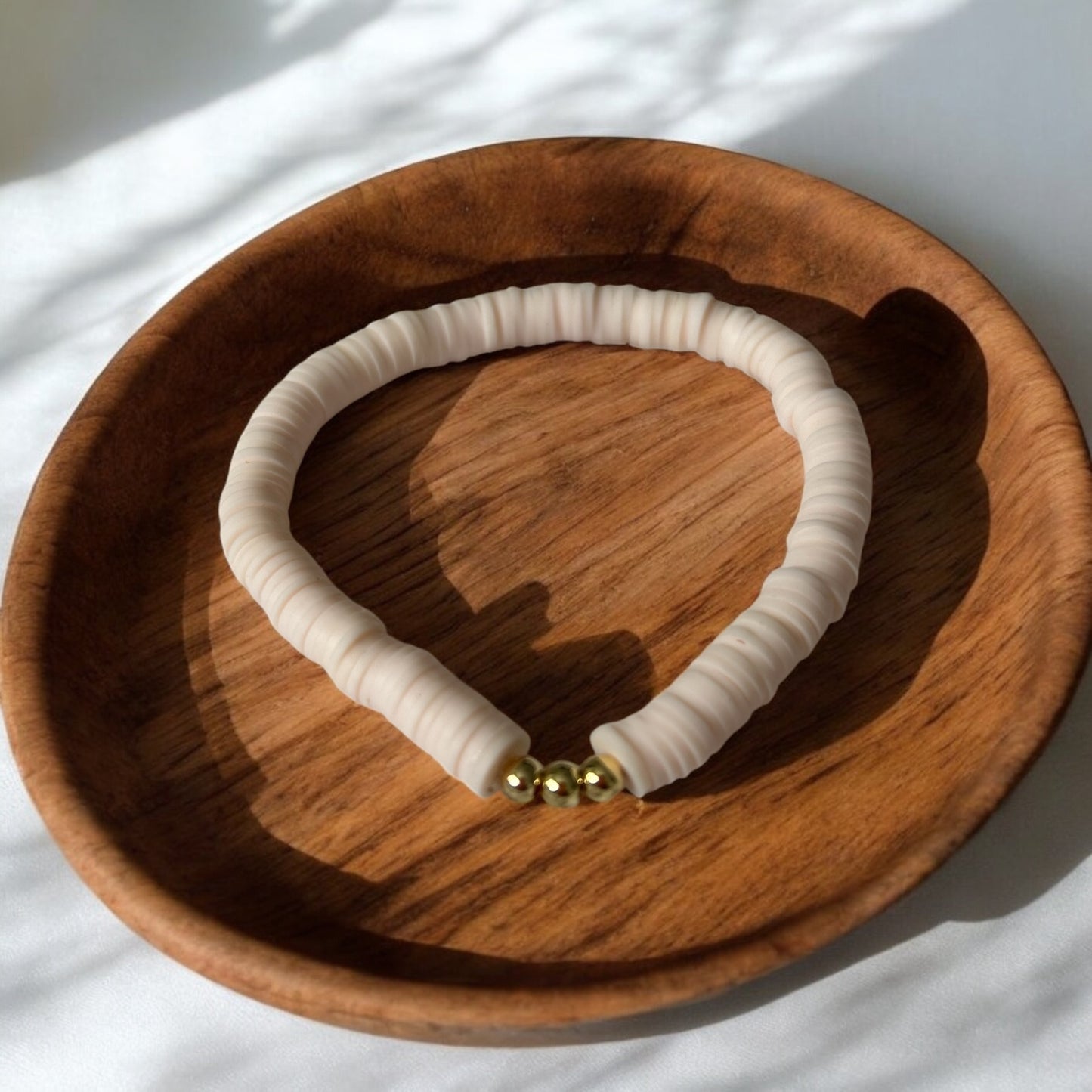 Pastel Pink Disc Bracelet