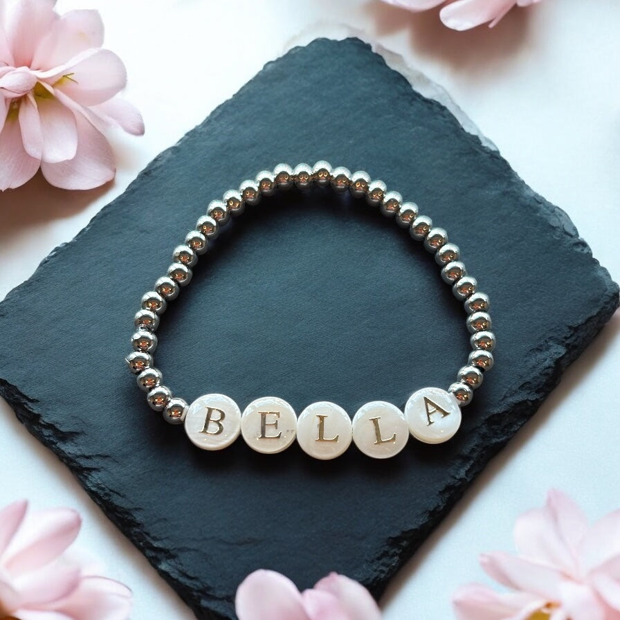 Personalised Name Bead Bracelet