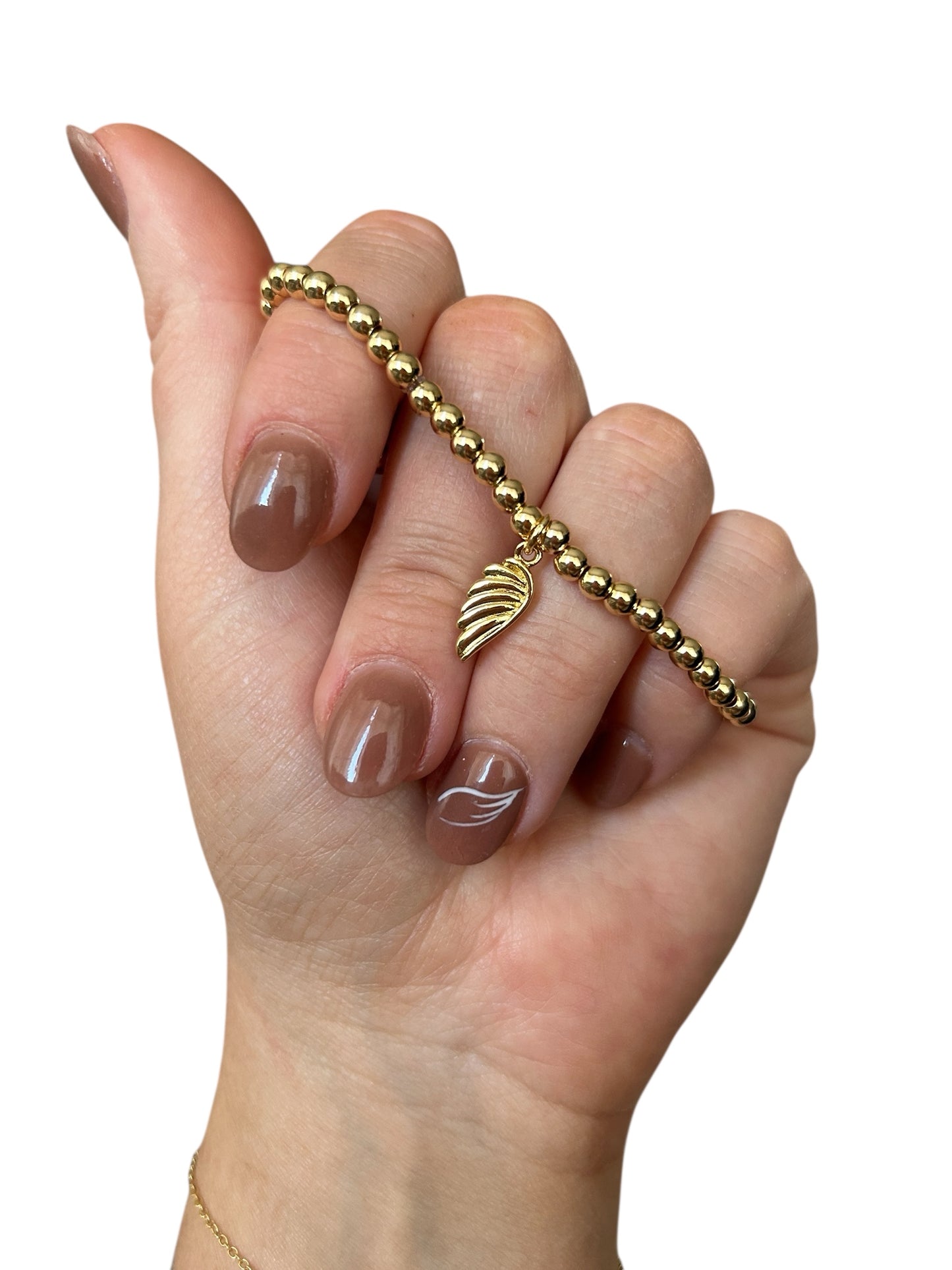 Forever Feather 18K Gold Filled Charm Bracelet