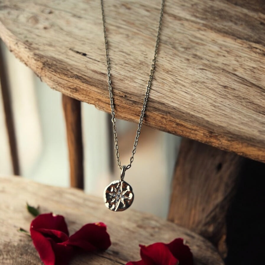 Celestial Glow Star 18K Gold Plated Pendant Necklace