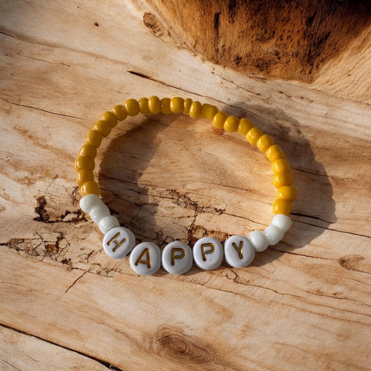 Happy Beaded Bracelet