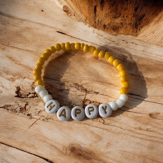 Happy Beaded Bracelet
