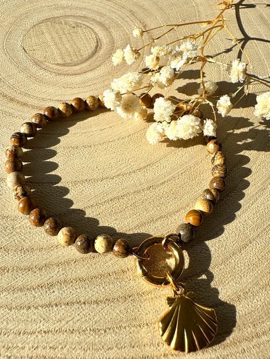 Shell Jasper Charm Keeper